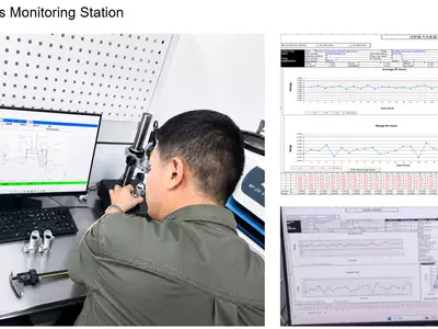 SPC-Prozessüberwachungsstation in der Fertigung